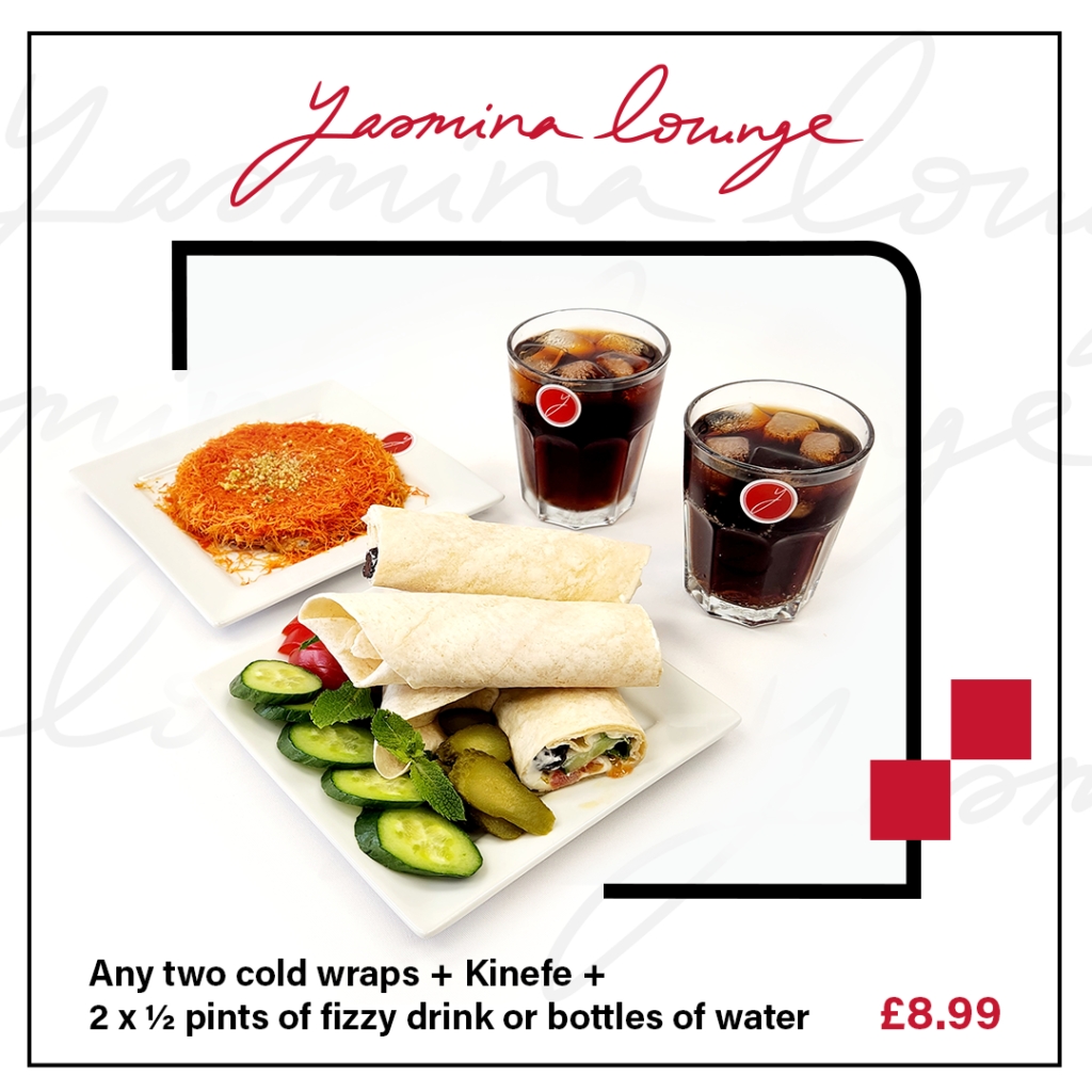 Yasmina Lounge Two cold wraps offer